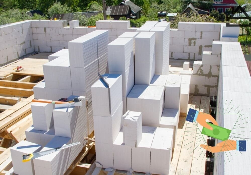 дом из газоблока. фото яндекс картинки