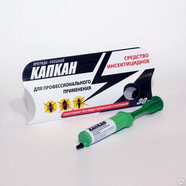 Капкан-паста: диазинон 0,3% + альфациперметрин 0,05%.