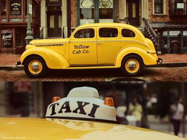 Ford 1950 Yellow Cab Taxi