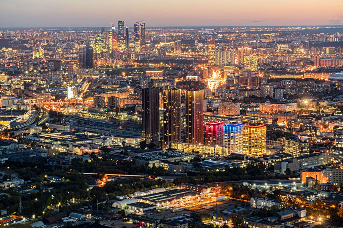 москва со смотровой площадки