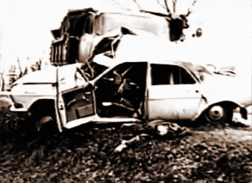 Гибель харламова фото с места аварии