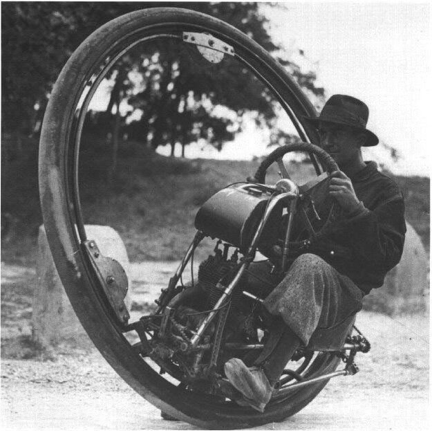 Электрический моноцикл 1931 года выпуска