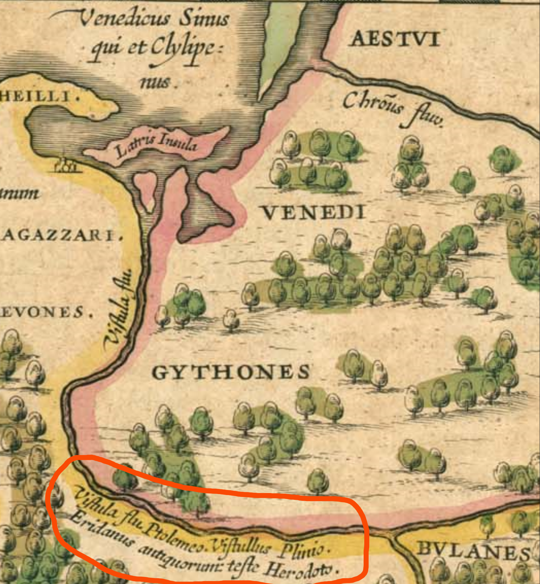 Часть карты, 1645 года, из атласа Блау. Википедия: https://commons.wikimedia.org/wiki/File:Blaeu_1645_-_Germaniae_veteris_typus.jpg?uselang=ru