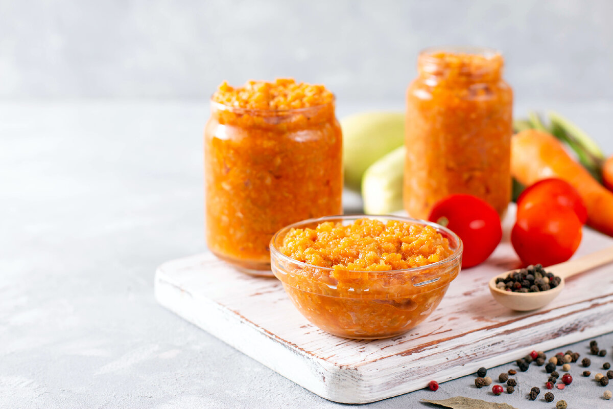 Кабачковая икра с лимонной кислотой