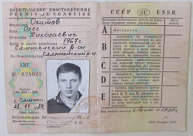 Когда в ссср ввели права на вождение автомобиля