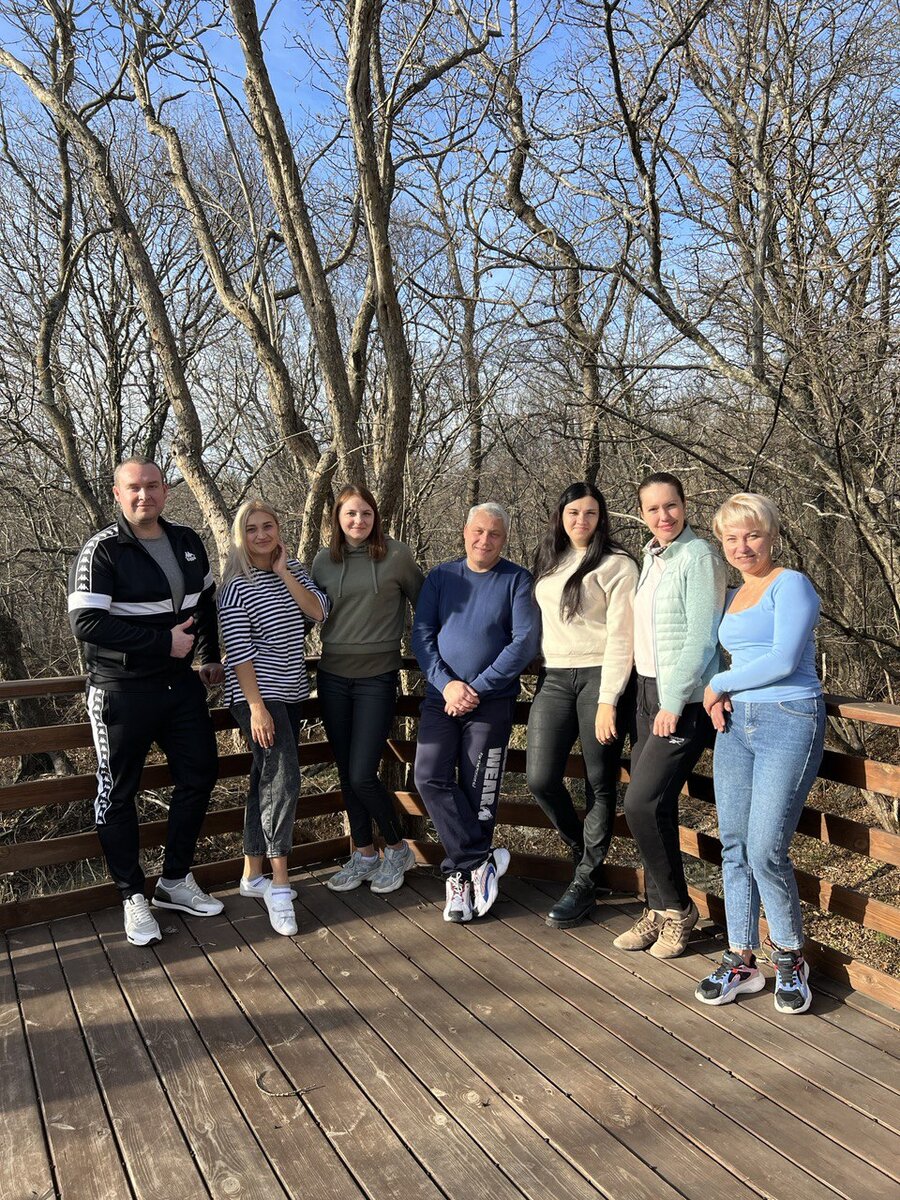 Наша команда (слева направо): Роман (Анапа), Альбина (Я), Надежда (Краснодар), Сергей (Новороссийск), Марина (Краснодар), Ольга (Геленджик), Ольга (Новороссийск).