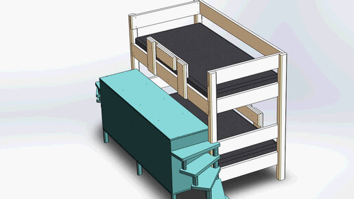 Более сложные версии двухъярусной кровати своими руками по чертежам
