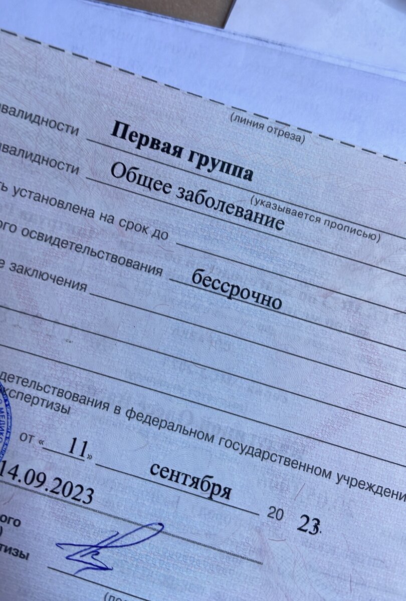 Теперь навсегда инвалидность 1 группы | Олеся Мали | Дзен