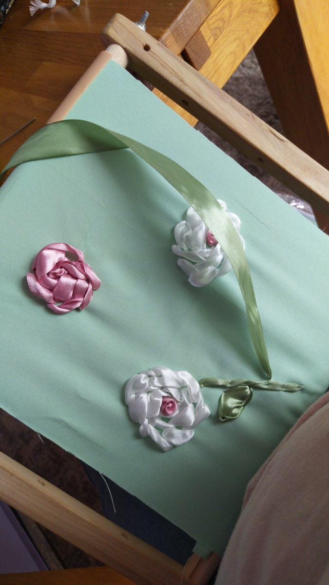 Розы в процессе