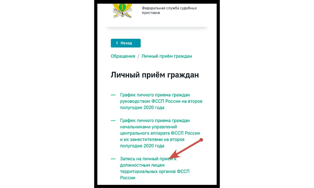 Как записаться на приём в ФССП к судебному приставу (онлайн) | ВАТ | Мнение  | Дзен