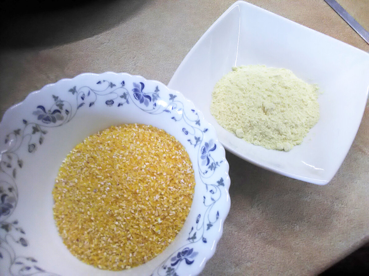 Кукурузная крупа и кукурузная мука