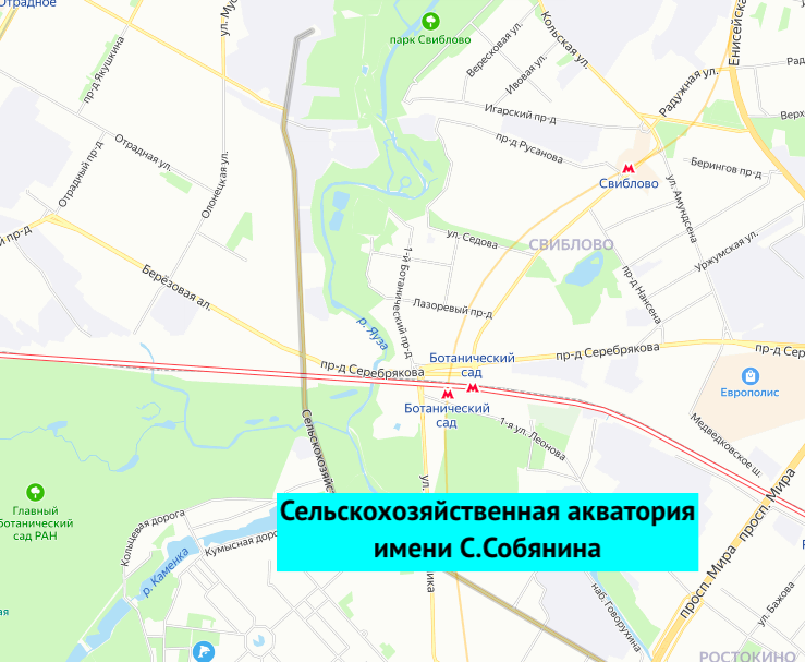 Карта москва сельскохозяйственная