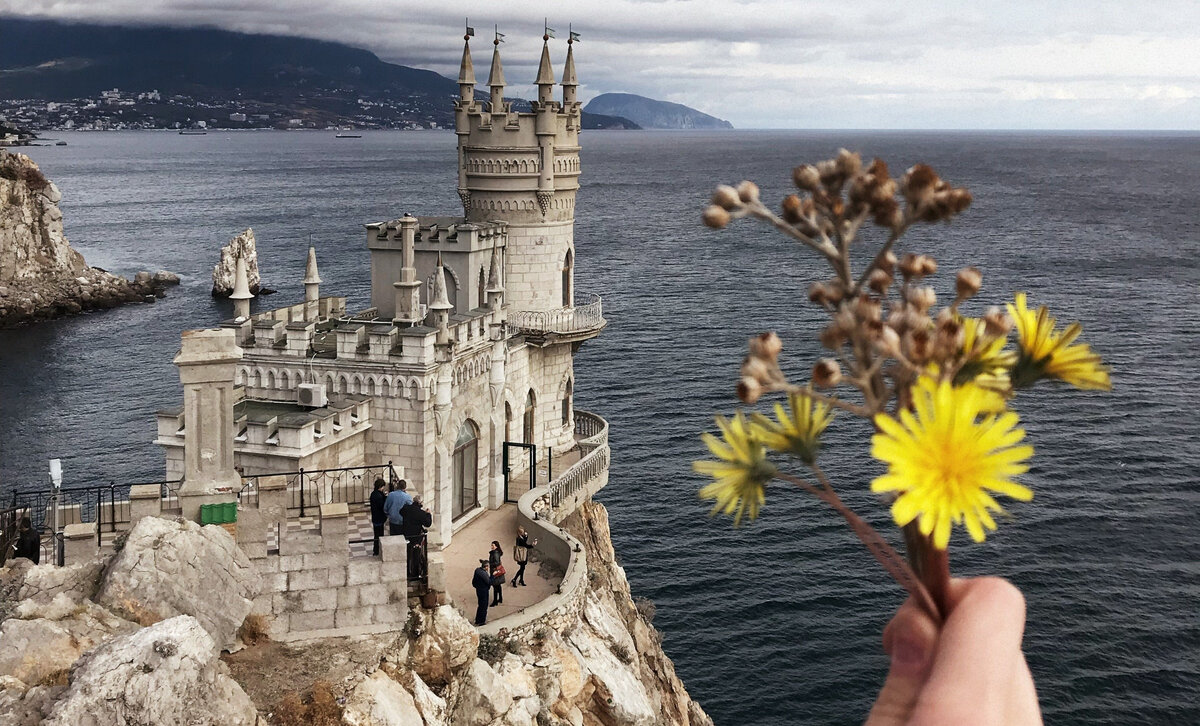 Где лучше всего жить в крыму. Замок Ласточкино гнездо в Крыму. Ласточкино гнездо в Крыму с моря. Алупка Ласточкино гнездо.