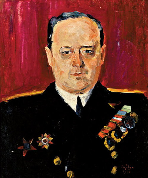 Портрет Адмирала Исакова работы Мартироса Сарьяна. 1944 
ИСАКОВ ИВАН СТЕПАНОВИЧ (1894-1967)
