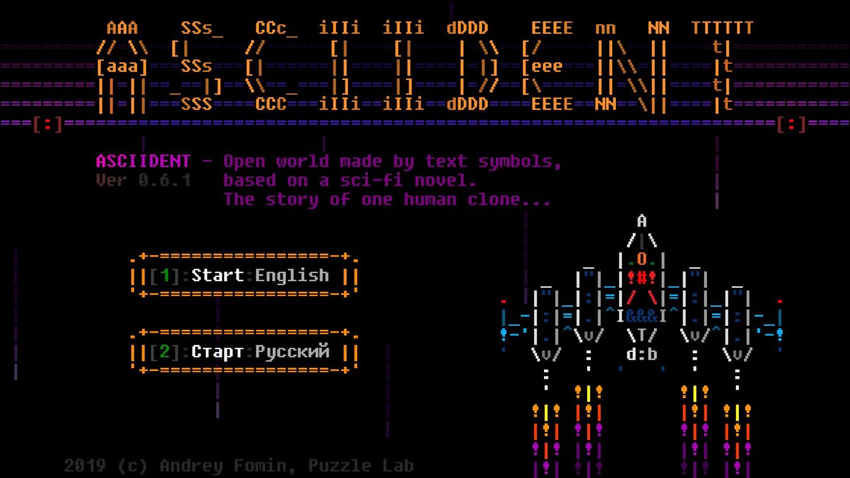 Необычные игры с использованием ASCIIграфики. Candy Box и другие