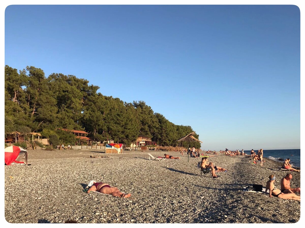 Пляж Пицунды