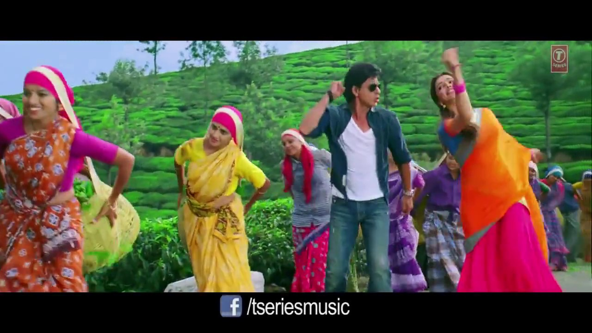 Шахрукх Кхан и Дипика Падукон в фильме " Ченнайский экспресс".