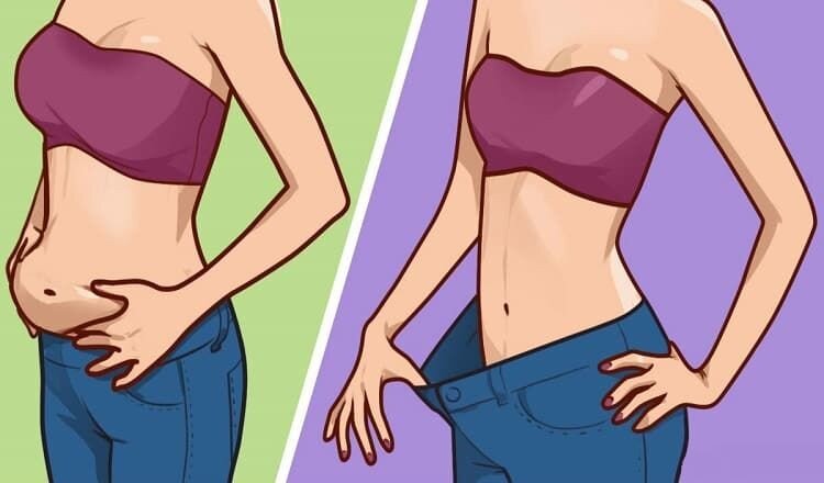 Простой способ влезть в старые джинсы.