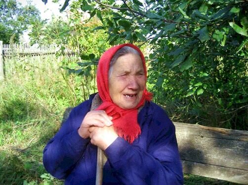 Старушка в деревне