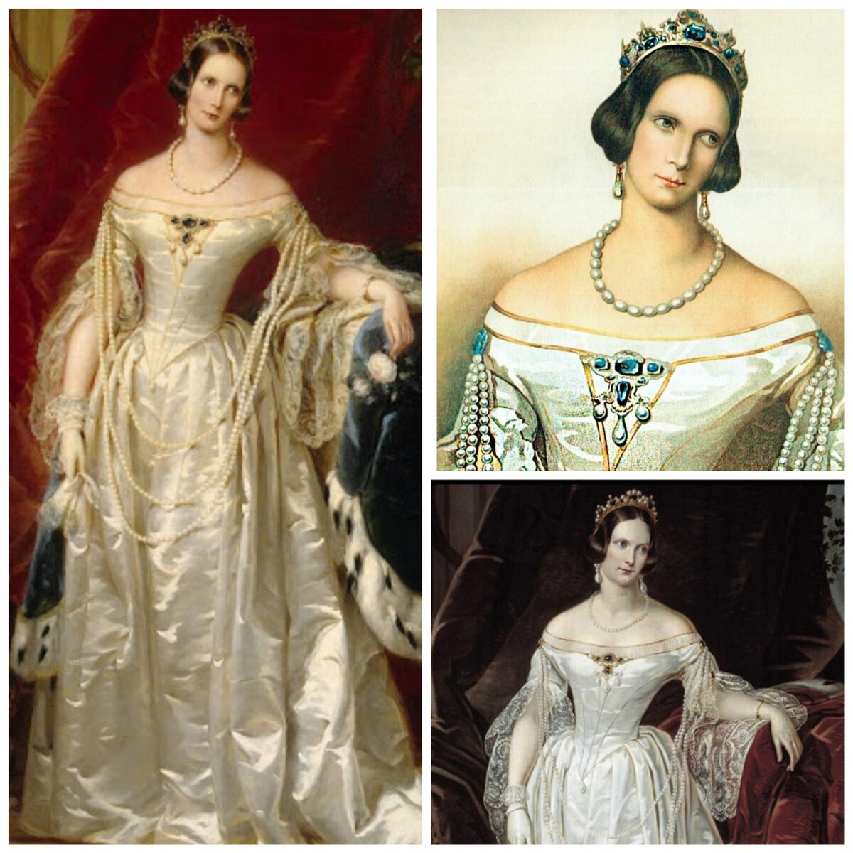 Императрица Александра Фёдоровна в гарнитуре с сапфирами