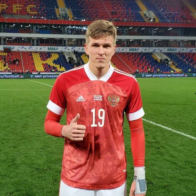 Yesterday Alexander Sobolev scored a goal in the debut match for the Russian national team against Sweden (1: 2). Photo: TeamRussa