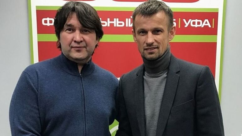 Шамиль Газизов и Сергей Семак в Уфе.
