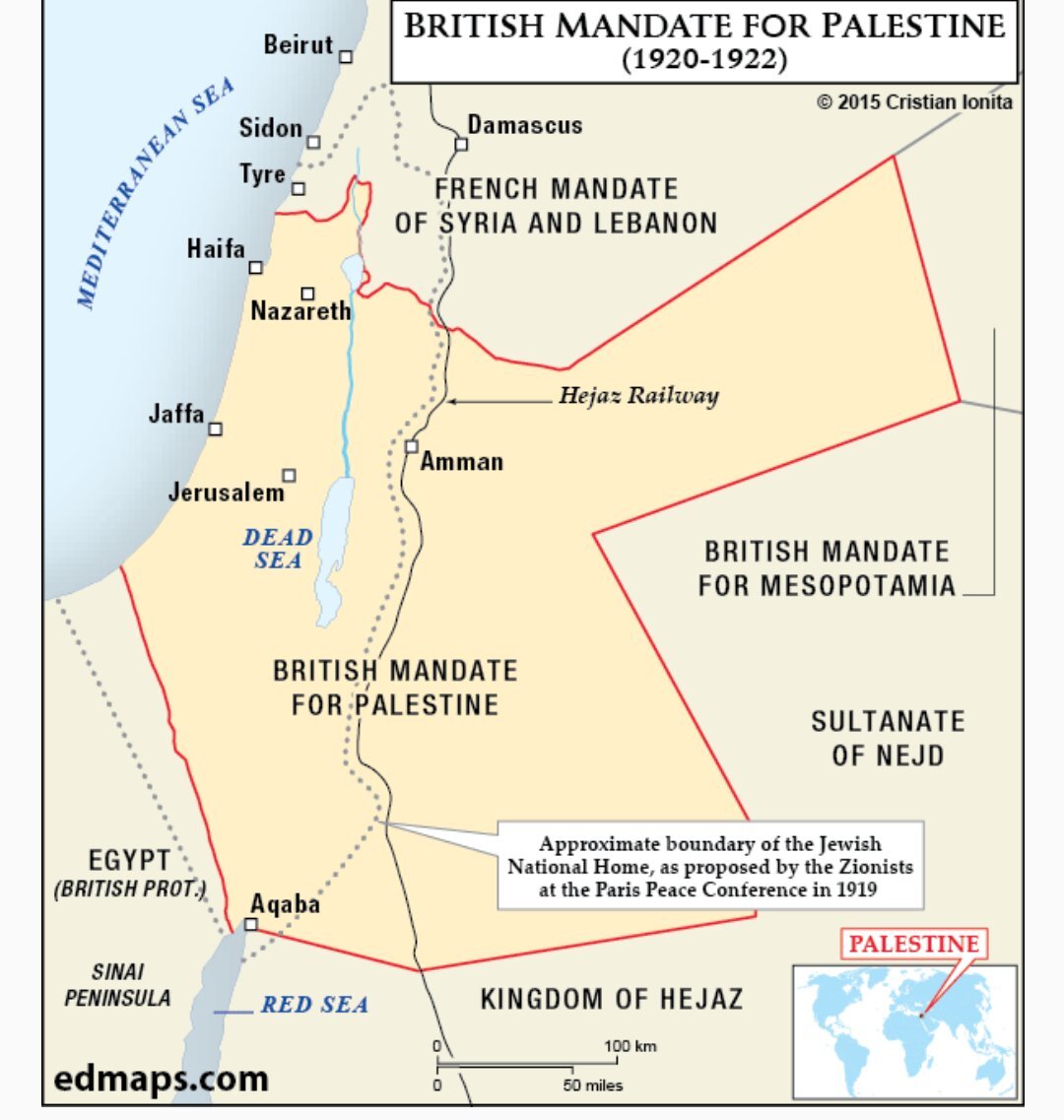 Британская палестина. Британский мандат в Палестине карта. Карта Палестины 1920. Мандат Палестина. Мандат Великобритании на Палестину.