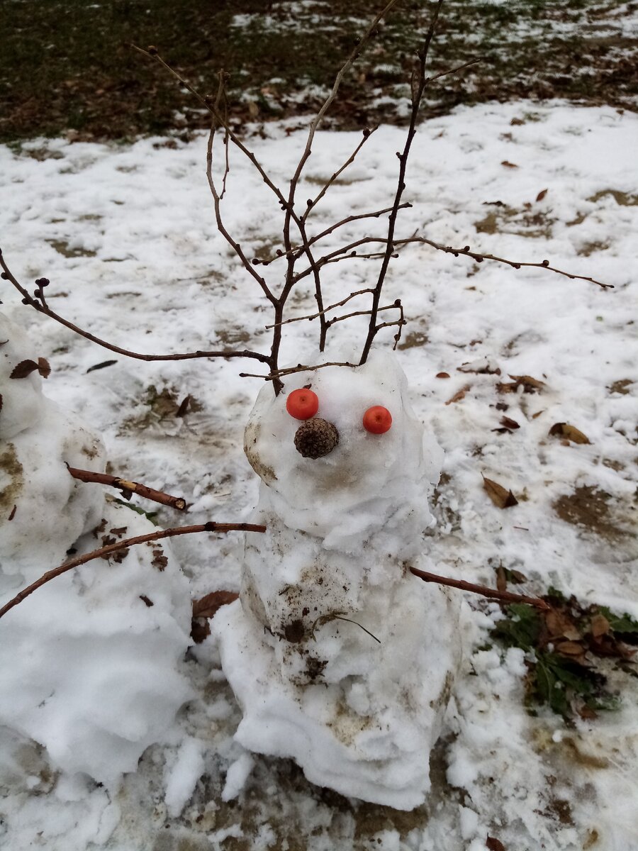 Мама-снеговик. Кокетка)) 