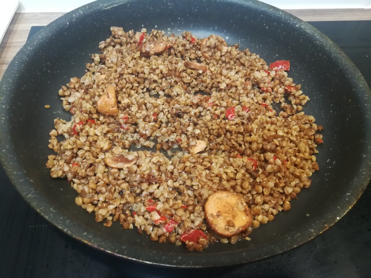 Вчерашний ужин на сковороде