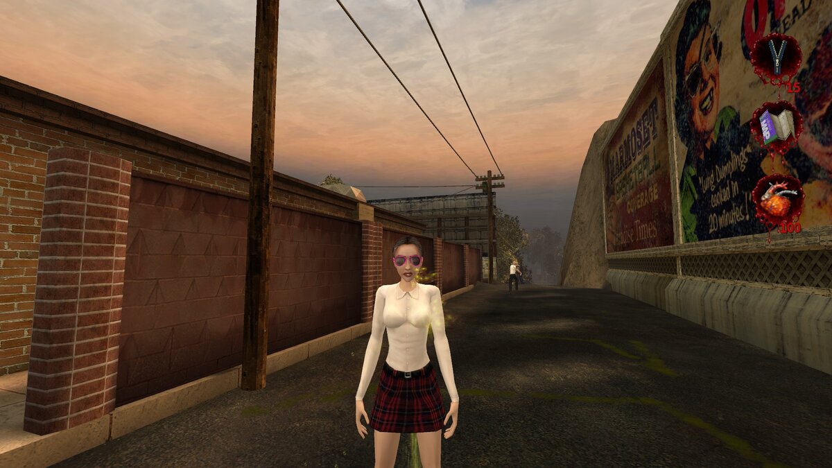 Скриншот сделан в игре "Postal 2" / Иногда Чуваку бывает скучно