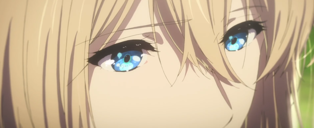 Кадр из мультфильма "Вайолет Эвенгарден"