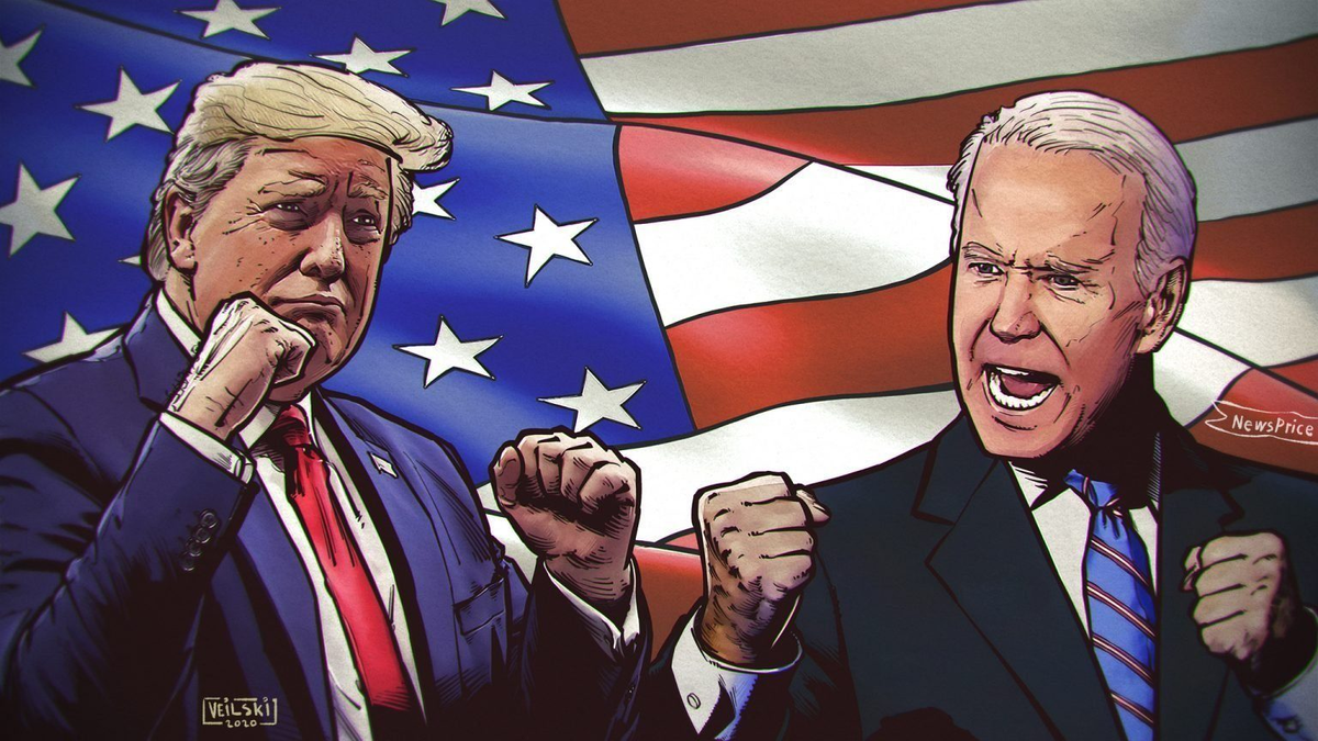 Trump vs biden 2024. Трамп vs Байден. Байден против Трампа.