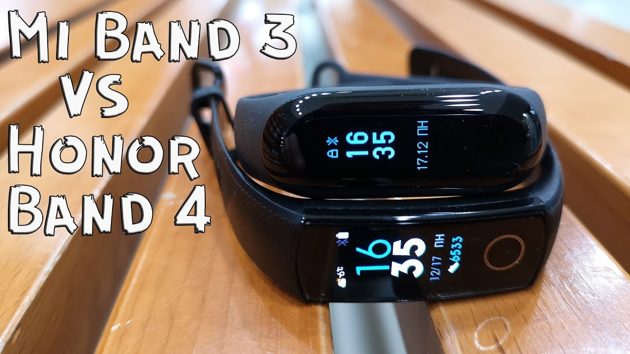 Mi band 3 on sale compare honor band 4