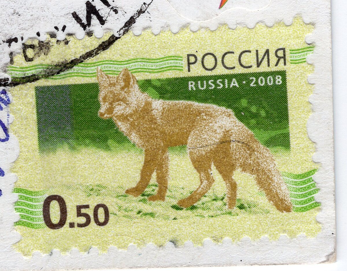 Марка из серии Russia 2008 ценностью 50 копеек