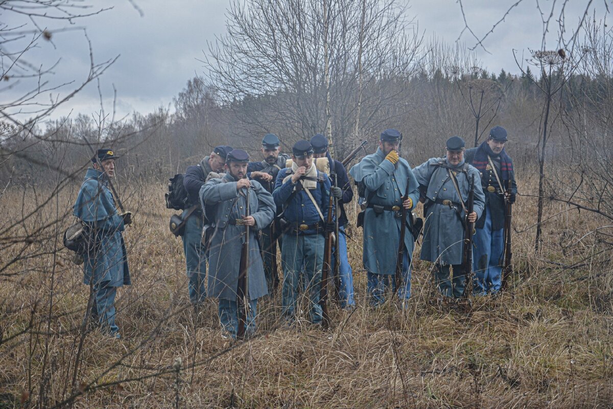 Здесь и далее на фото - бойцы российских клубов исторической реконструкции Confederate Company, Volunteers Mess, Johnny Reb Company. https://vk.com/livinghistoryrus