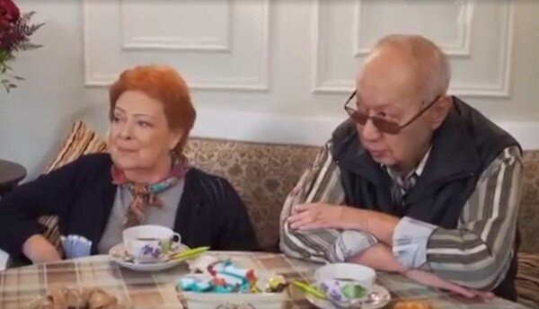 Стахан Рахимов и Алла Иошпе / Кадр из передачи "На дачу"