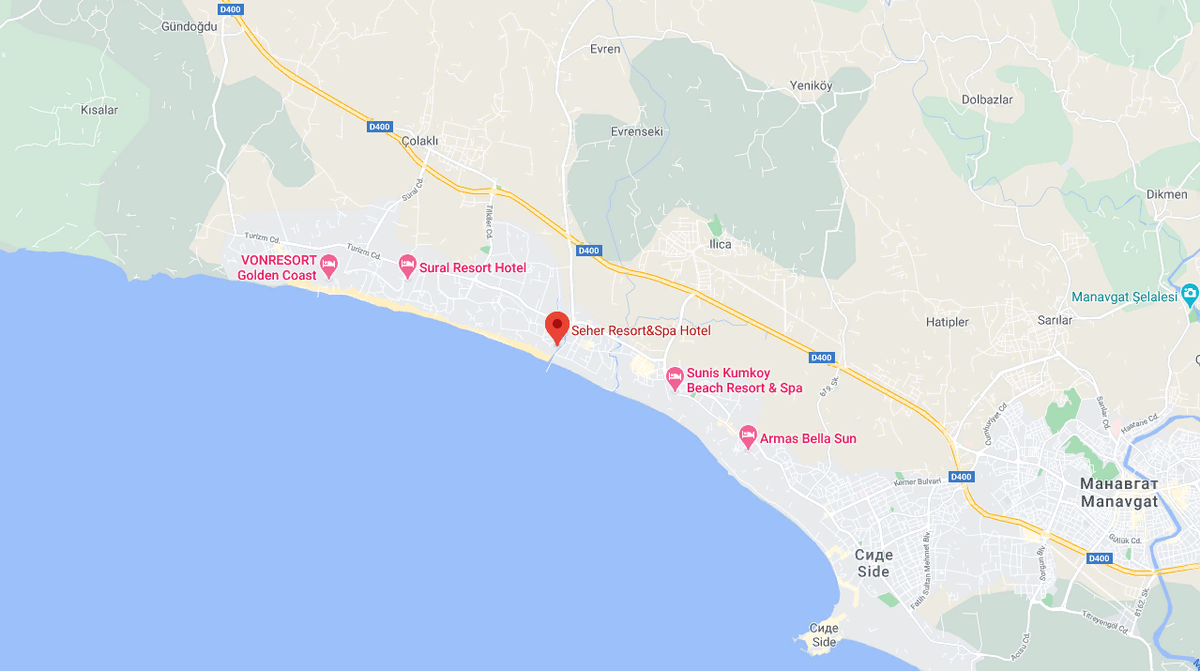 Сиде турция аэропорт ближайший