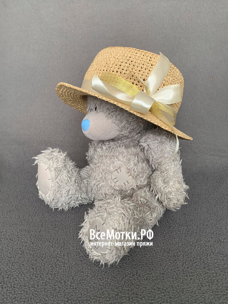 Мастер-класс: шляпка канотье крючком из рафии
