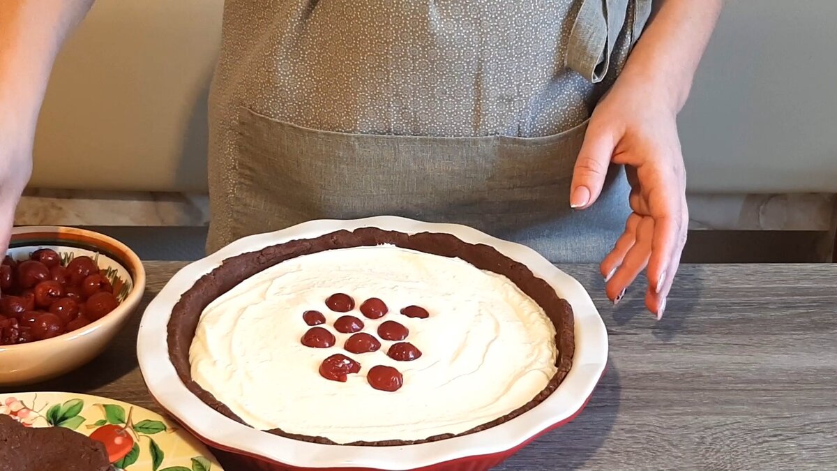 Тёртый шоколадный пирог с творогом и вишней | Вкусные Секреты. Уютные  Советы. | Дзен