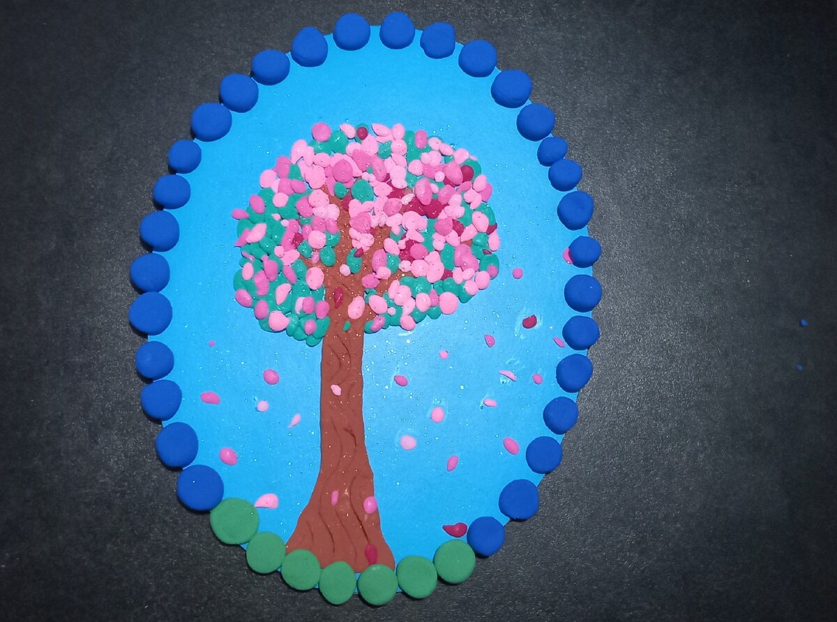 Панно "Вишня в цвету"