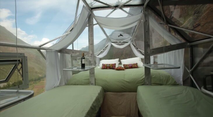 В такой глэмпинг доберется только скалолаз (Перу)