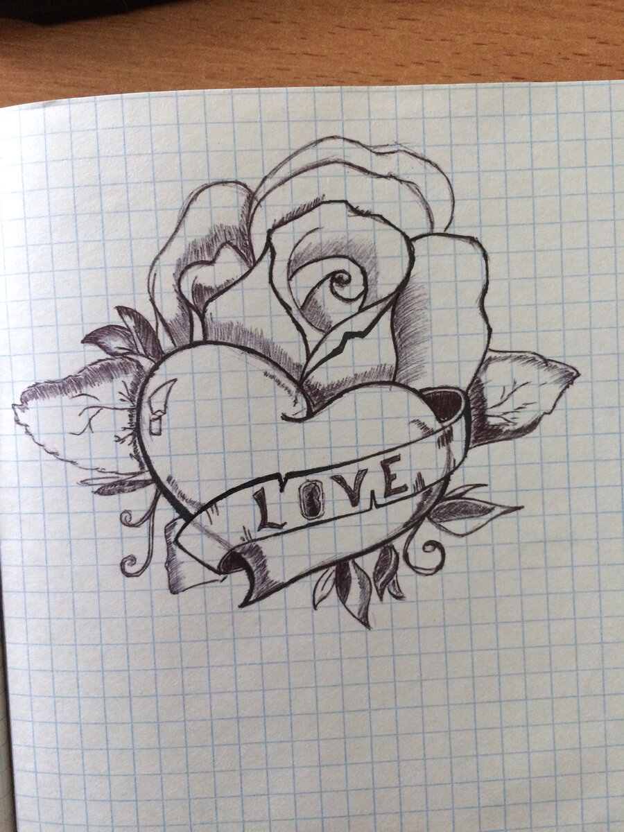 что такое любовь? И как она связана с рисованием? Эти слова такие разные и такие не совместимые не в тех руках, но в моих руках Обычная ручка и свободное время создали этот рисунок, на это меня конечно же сподвигла любовь. На это ушло не так уж и много времени, но ушло много времени на саму идею этого рисунка. Любовь такая странная штука, тебе вроде кто-то нравится и ты вроде его любишь, и все бы было хорошо, но у всего, как мне сказали, есть время и у моей любви было время и оно прошло. Когда я рисовал это то я был так счастлив и доволен всем, это было хорошее время и оно прошло теперь смотря на этот рисунок я вспоминаю это хорошее время и мне становится хорошо на душе. Любовь творит разные вещи, и даже ручка в руках художника под влиянием любви творит такие шедевры. Любите и будьте любимыми 