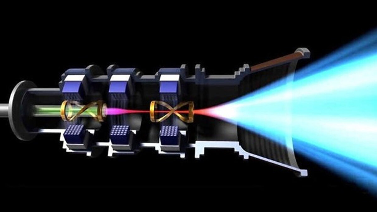 Схема лазерного двигателя