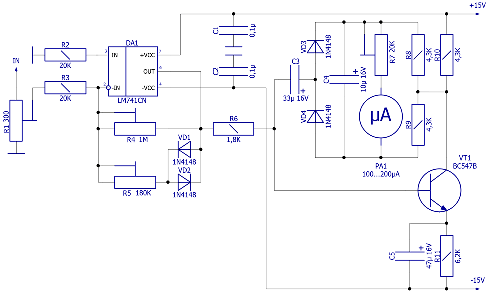 Ba6138 индикатор уровня схема