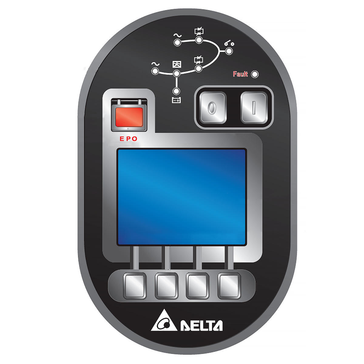 Панель управления с дисплеем и мнемосхемой ИБП DELTA DPS-160K