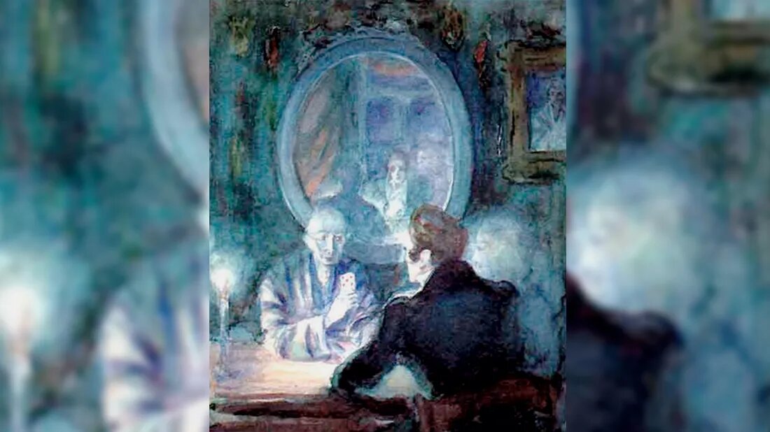 ВЛАДИМИР БЕХТЕЕВ. ИЛЛЮСТРАЦИЯ К ПОВЕСТИ МИХАИЛА ЛЕРМОНТОВА «ШТОСС» (ФРАГМЕНТ). 1940. ЧАСТНОЕ СОБРАНИЕ