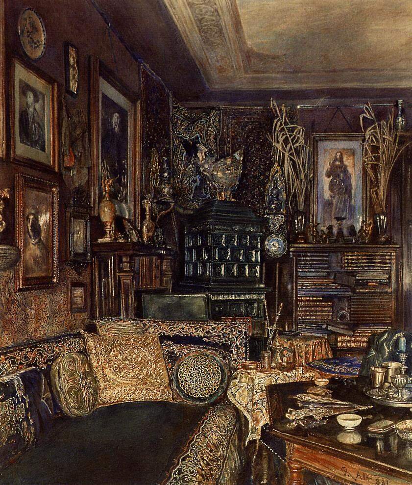 Рудольф фон Альт (акварель) Painting, Victorian interior