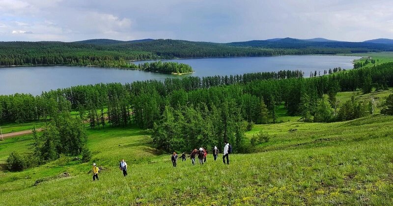 Вид на озеро Калкан. Фото: Сергей Поляков