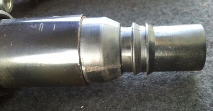 Прожиг от искры на неисправной катушке зажигания