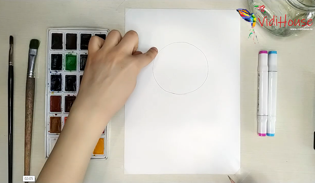 Рисуем ровный круг простым карандашом